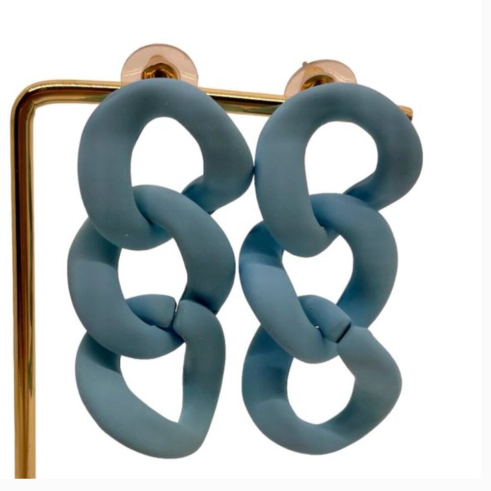 ⭐️✨ FREE Chain Link Boho Peasant Modern Art Deco Minimal Hipster Hippie Earrings